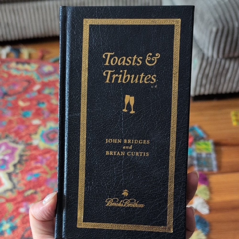 Brooks Brothers Black and Gold Toasts & Tributes Book